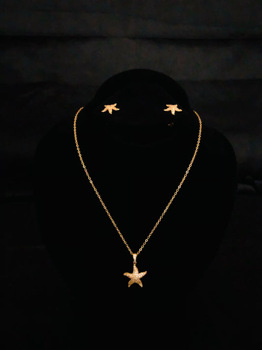 Starry Shore Elegance Pendant Set