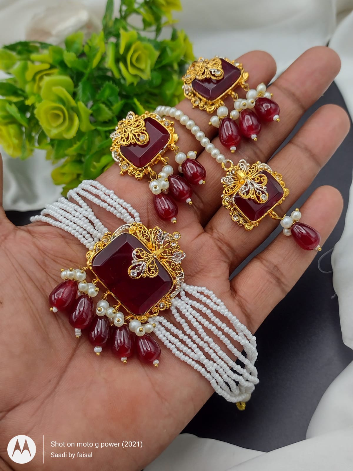 Egyptian Royalty Black & Gold Choker Set